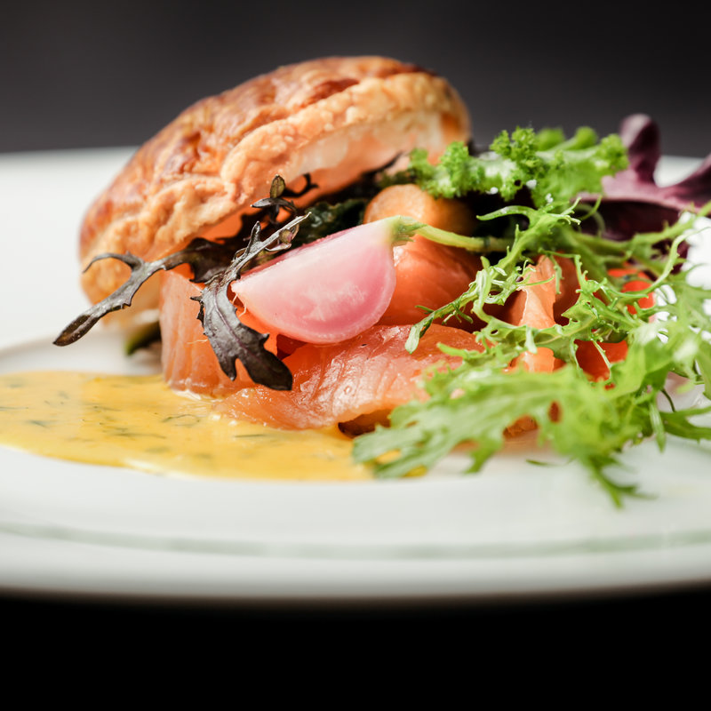 サーモンのマリネ　パイシチュー(エタンセール カワモト)