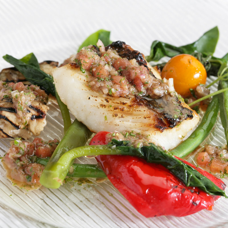 鰆と季節野菜のグリル　マリネ仕立て(エタンセール カワモト)