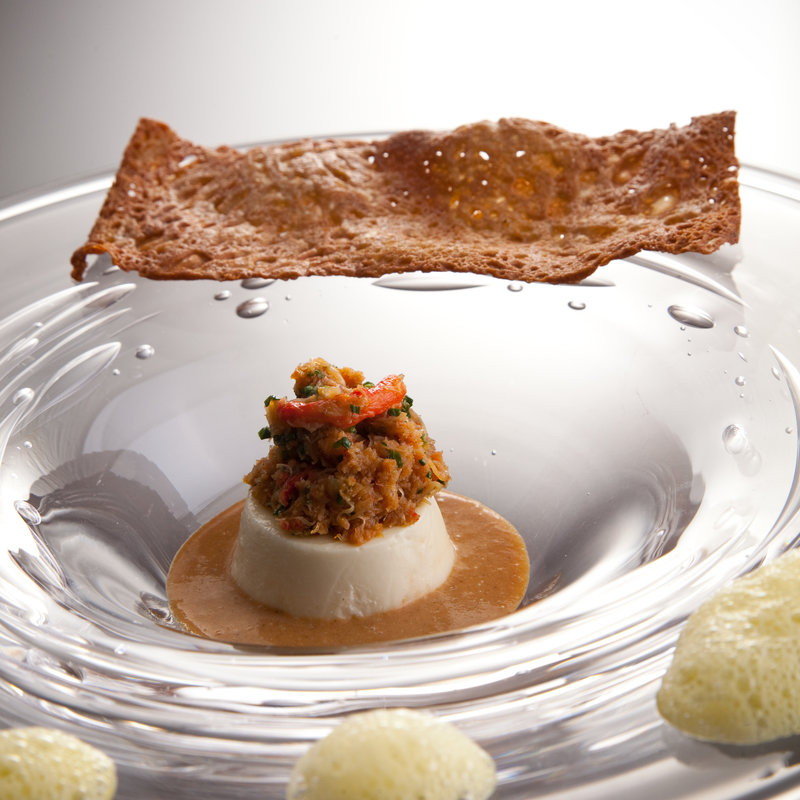 豆腐　味噌ムースと味噌肉ミンチ(エタンセール カワモト)