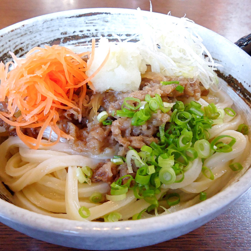 肉ぶっかけ冷(國安うどん （くにやすうどん）)