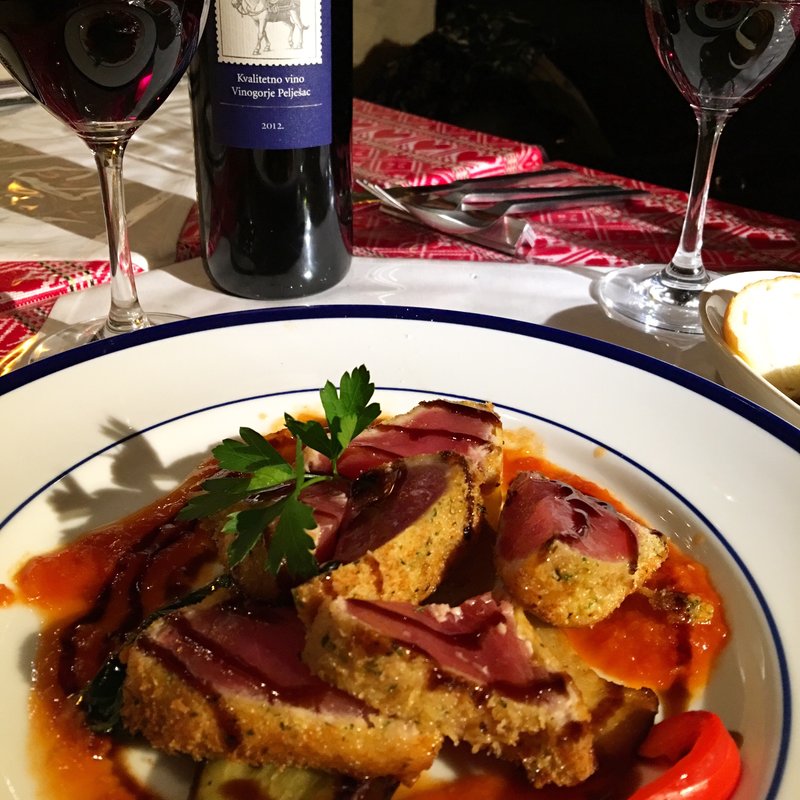 クロアチア産本マグロのカツレツ レア仕上げ(Dobro （ドブロ）)