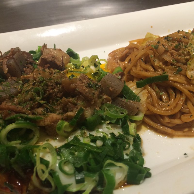 ねぎおこ焼きそばｾｯﾄ(めっせ熊 東京店)