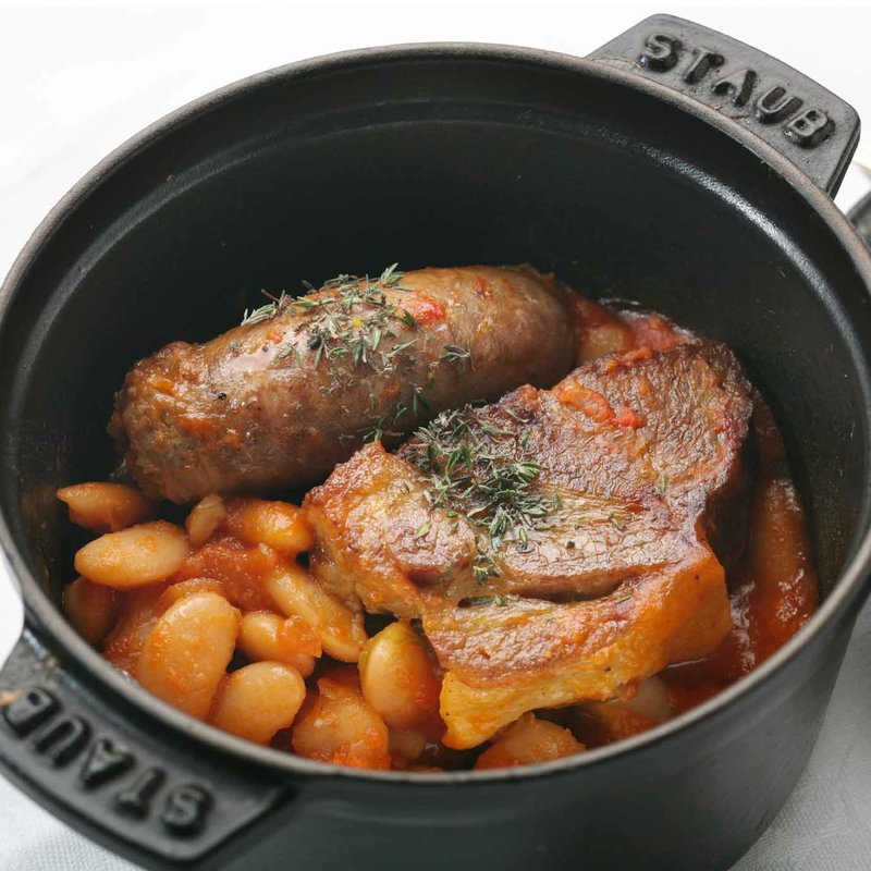 ラム肉のミンチ　ココット仕立て(エタンセール カワモト)