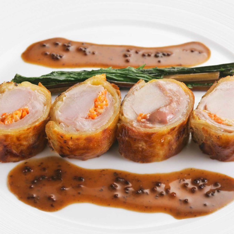 ボタンえびの豚肉まき(エタンセール カワモト)