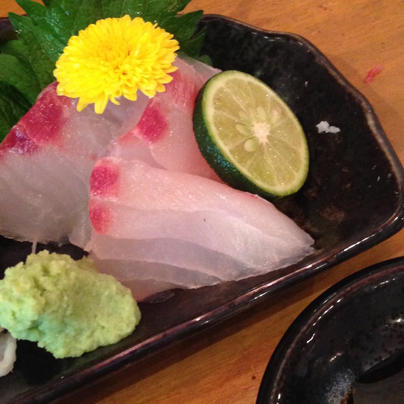 ヘダイのお造り(もみじ )