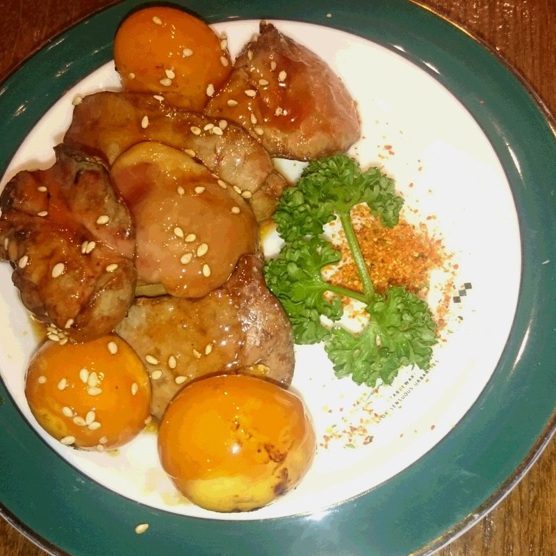 地鶏の白レバーの網焼き(プロヴァンサル （Provencale）)