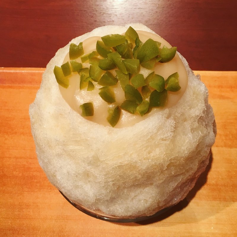 紀州梅と梅酒梅(大人限定)(かき氷喫茶 バンパク )