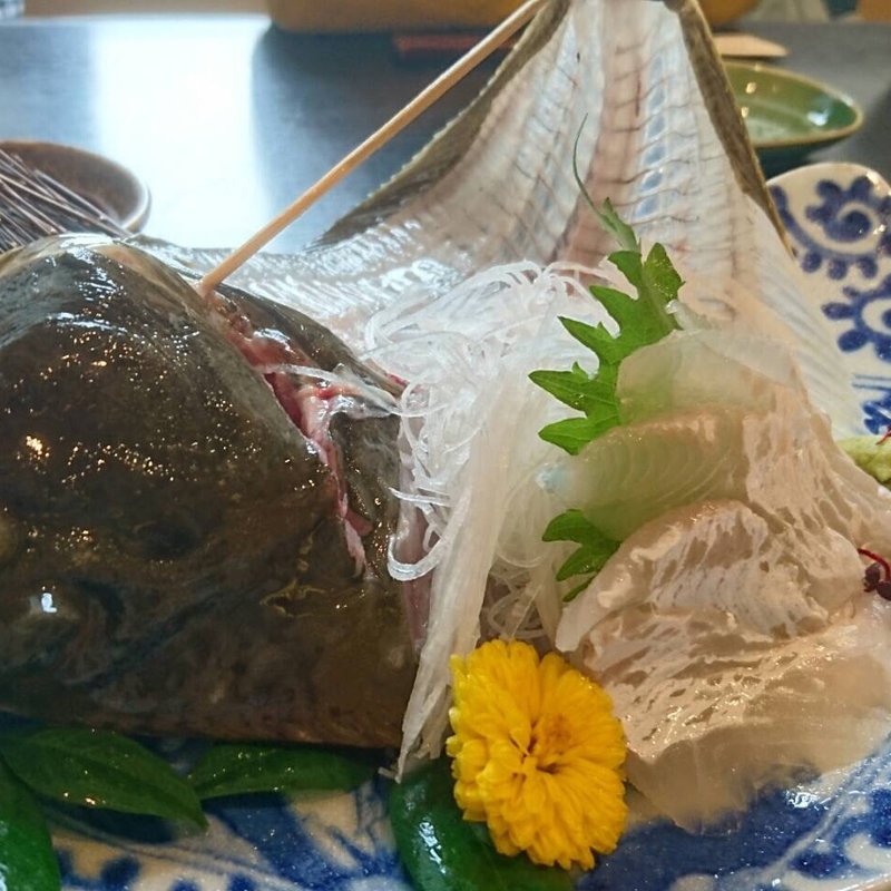 浜名湖のカレイの刺身(浜菜坊 )