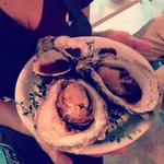 巨大セカウマ岩牡蠣のレアステーキ(日曜かきフライヤーズ)