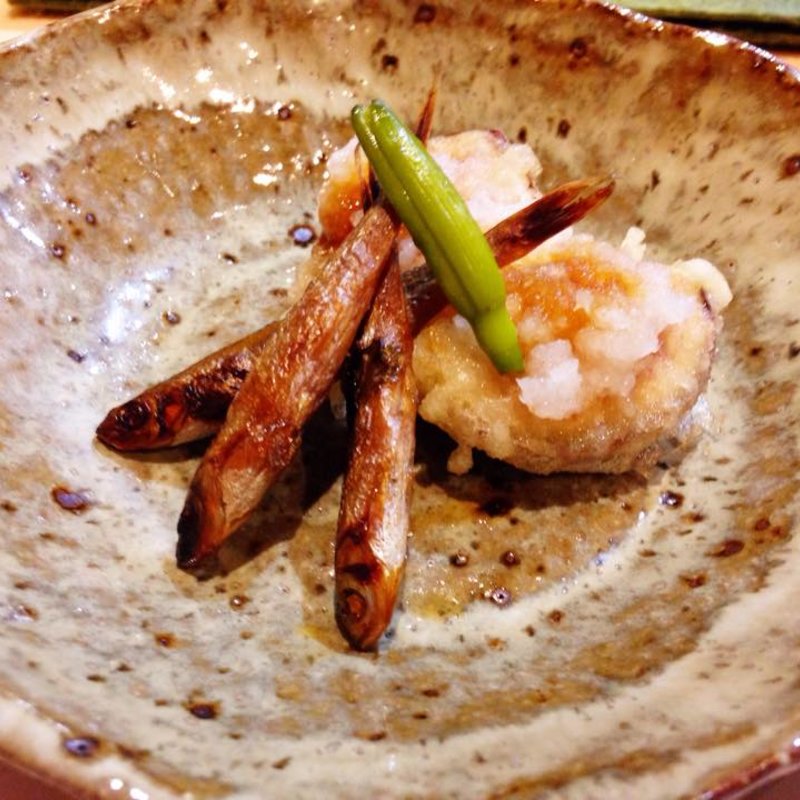 鱧の湯引きと白身(かふく)