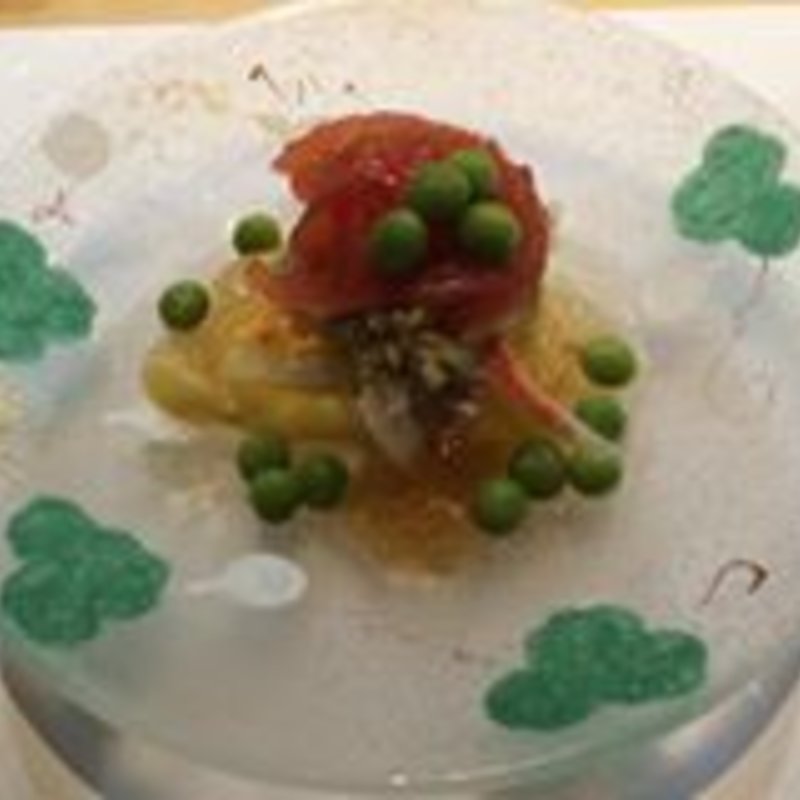 鯛のグリル　グリンピース添え(かふく)