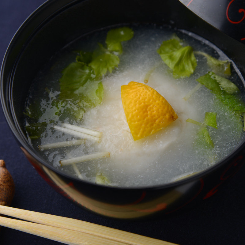 えびしんじょ　大根のすり流し(割烹 新風)