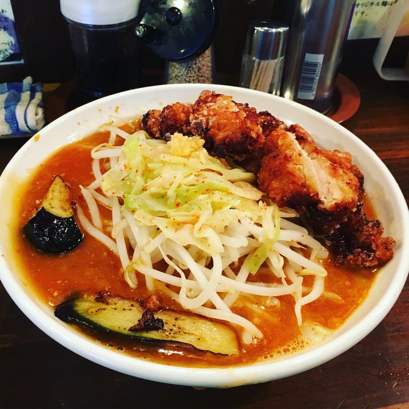 ピリ辛あんかけDX(旨辛ラーメン 表裏)