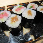ネギトロとたくあんの巻物