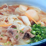 肉うどん(手うちうどん若鮎)