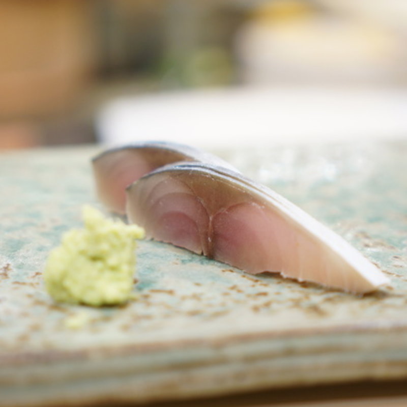 サバのお造り(鮨 たかはし)