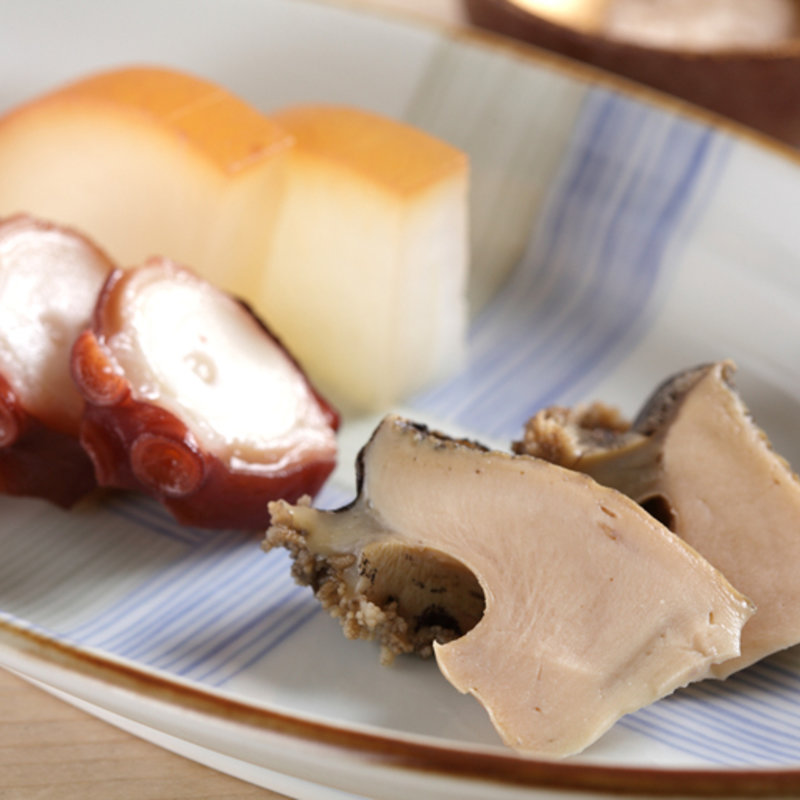 タコとあわびのお造り(すし おおの)