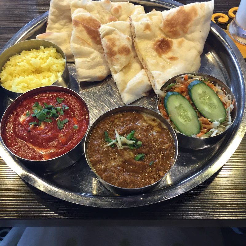 キーマとチキンセット(ネパール・インド料理　RaRa （ララ）)