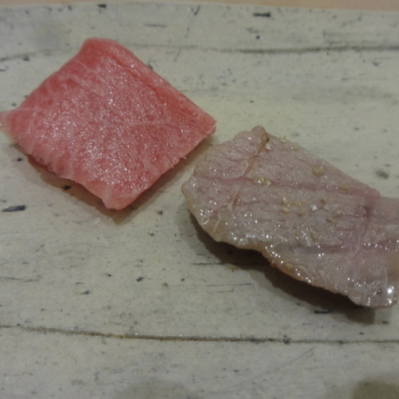 トロと炙りトロ(鮨ふじ田)