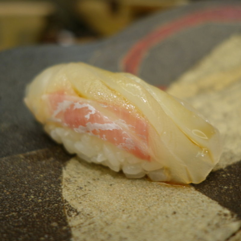 石鯛の握り(鮨ふじ田)