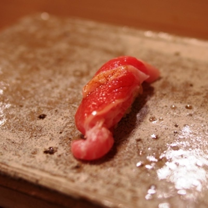 大トロの握り(すし処ととや)