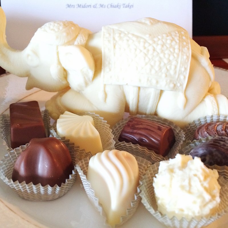 象型チョコレート(タイレストラン Bangkok Oriental)