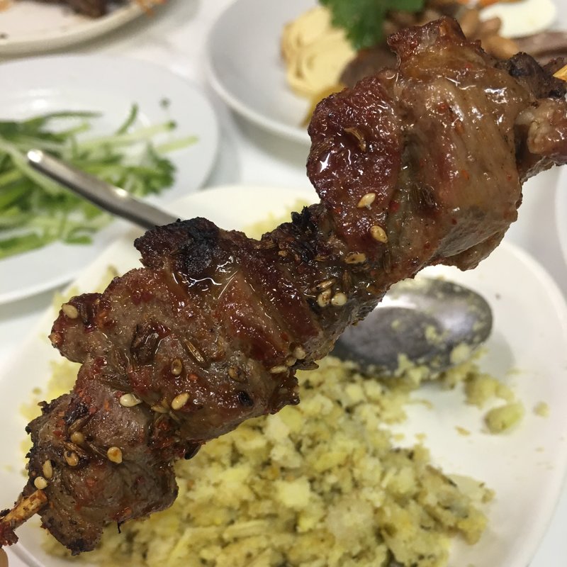 ラム肉のクミン風炒め(味坊)