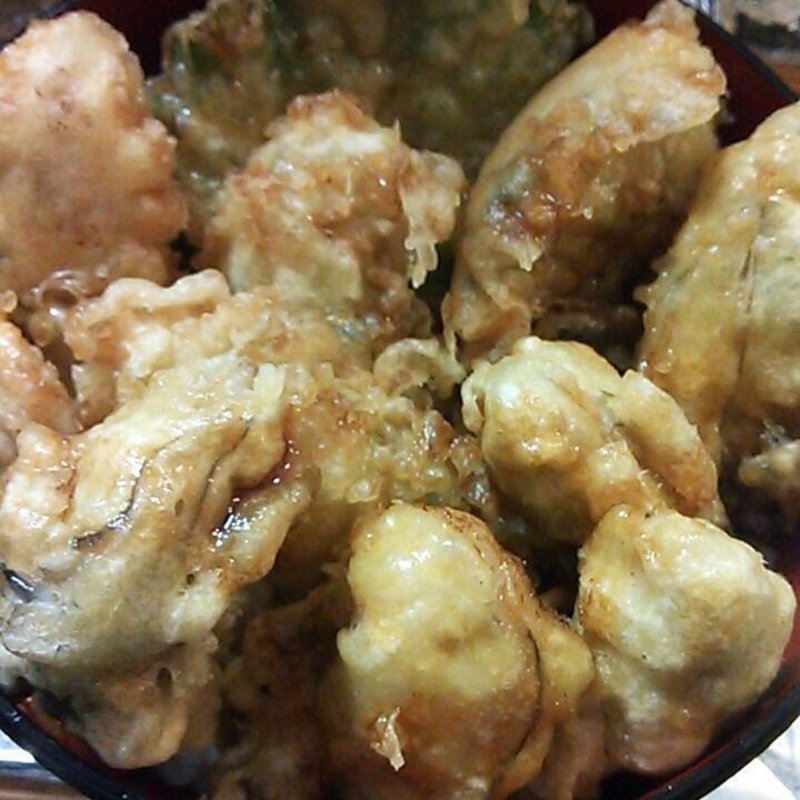 牡蠣天麩羅丼(お食事処「かましま」)