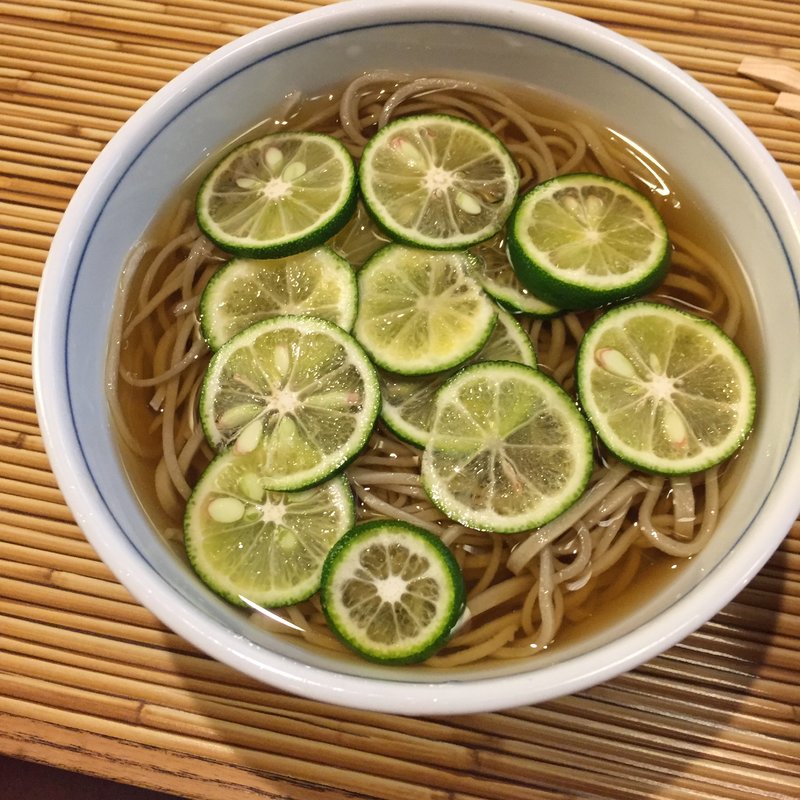 すだちかけ蕎麦(築地 布恒更科)