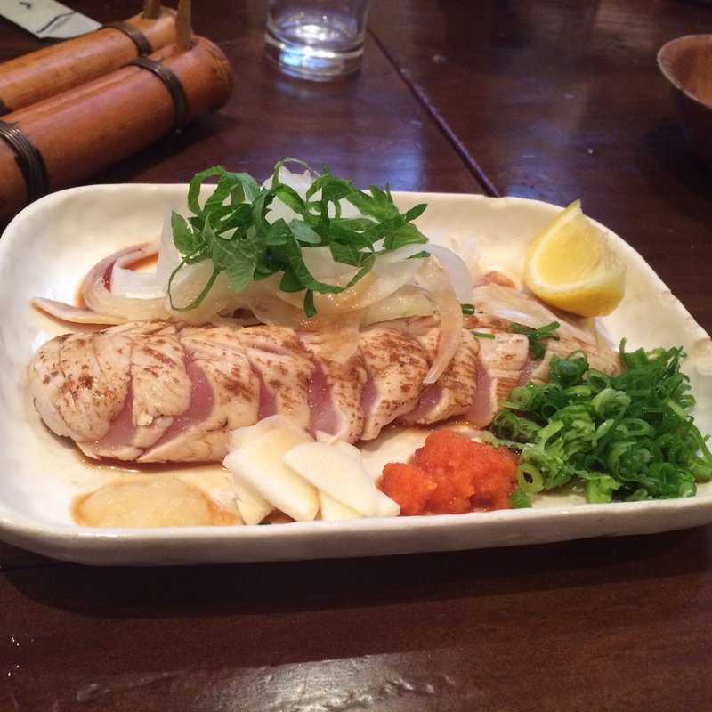 鶏ササミのタタキ(焼き鳥のんちゃん 本館)