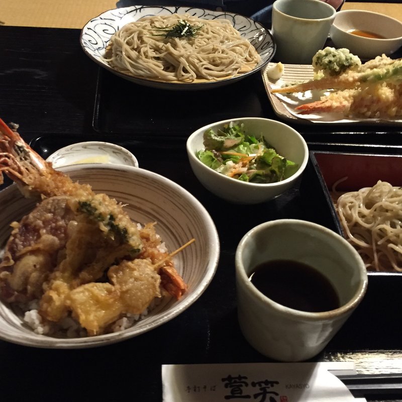 天然大えび天丼御膳(萱笑 （かやしょう）)