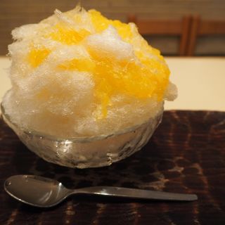 文旦かき氷(だるまや餅菓子店)