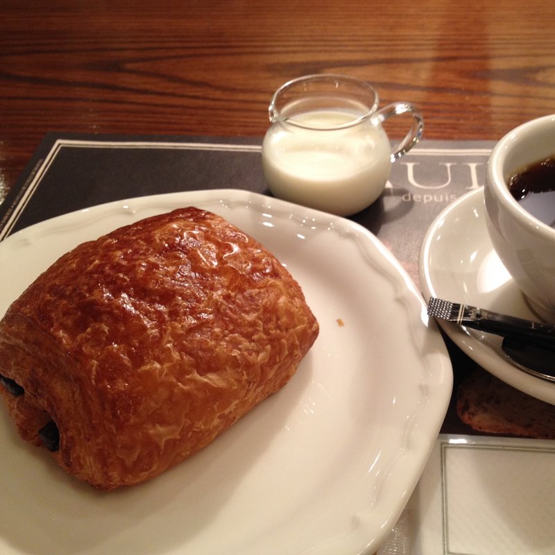 パンオショコラのモーニング(PAUL 六本木一丁目店)