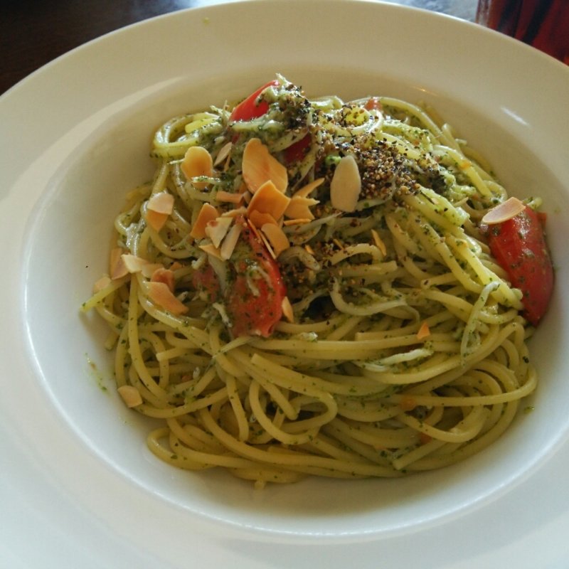 釜揚げしらすのあっさりバジルクリームパスタ(プレストンカフェ ニューポートひたちなか店 （The Preston Cafe）)