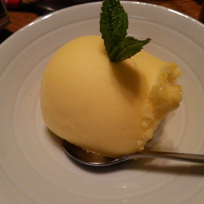 柚子シャーベット(日本料理　蛇の目寿司)