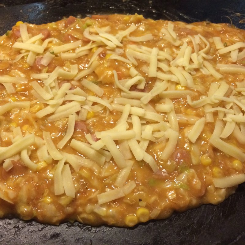 ピザもんじゃ(もんじゃまくら木)