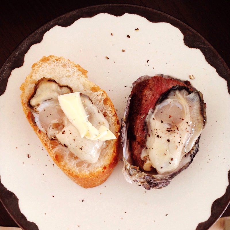 牡蠣パンバター(日曜かきフライヤーズ)