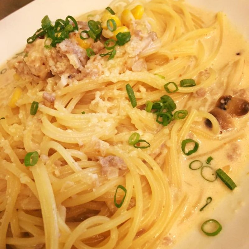 ひき肉とチーズの味噌クリームスパゲッティ(Complice)