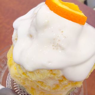 オレンジとヨーグルトのエスプーマかき氷(がるる氷 （GARuRu KO-RI）)