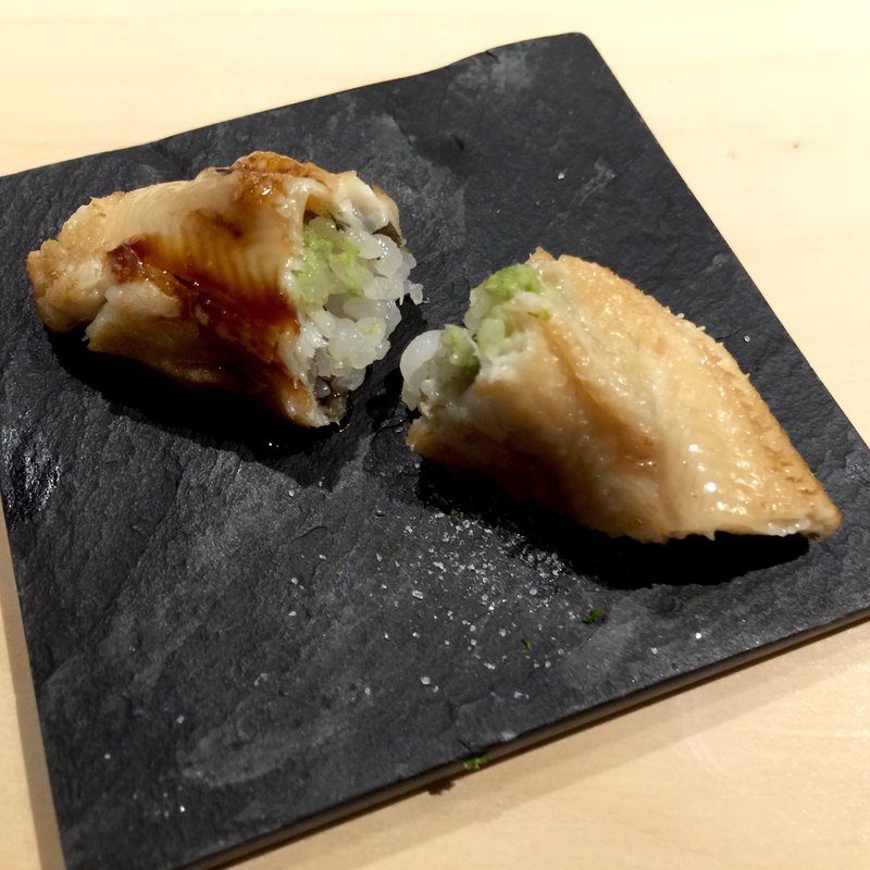 焼きあなご寿司(鮨 ニシツグ)