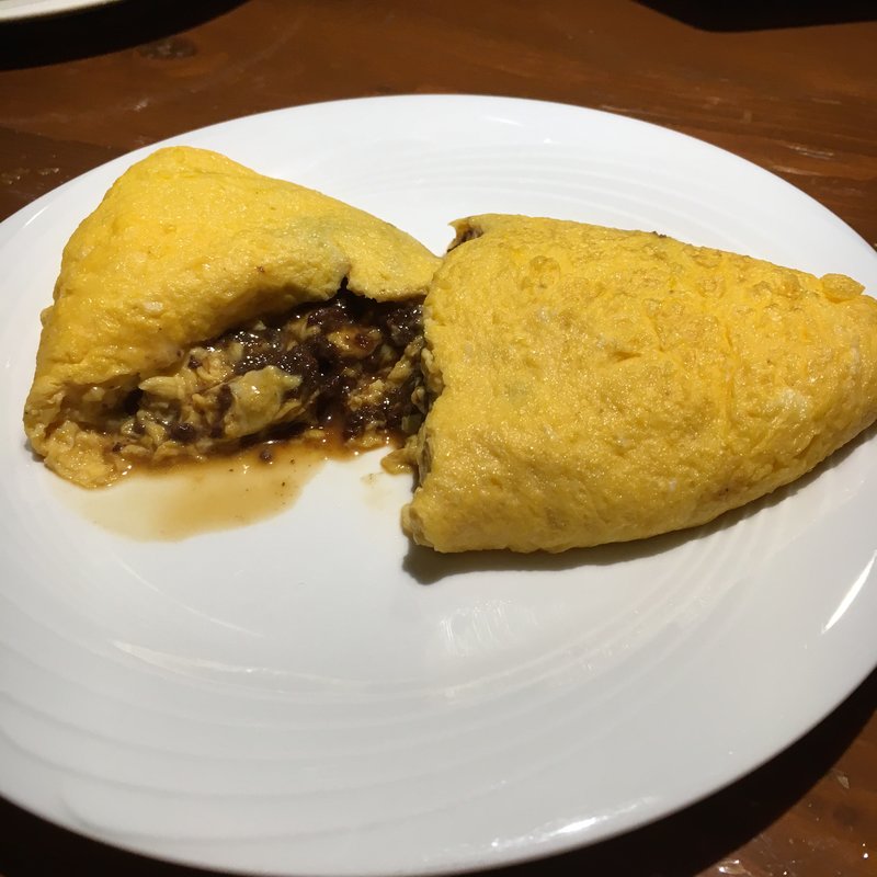 ボロネーゼソース入りオムレツ(近藤亭 きっしゅや)