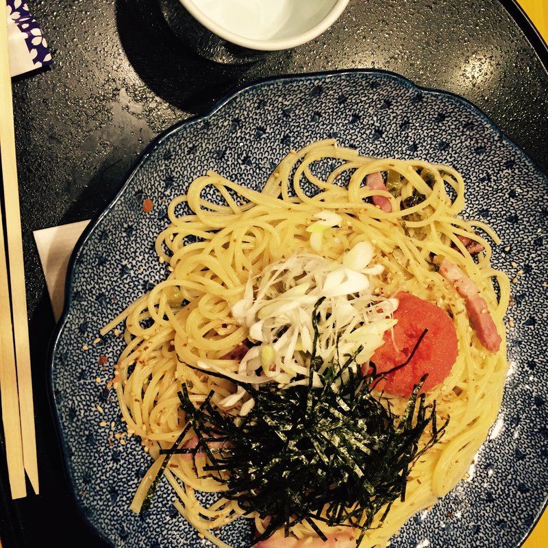 明太子と高菜の博多風(洋麺屋五右衛門 ウイング新橋店)