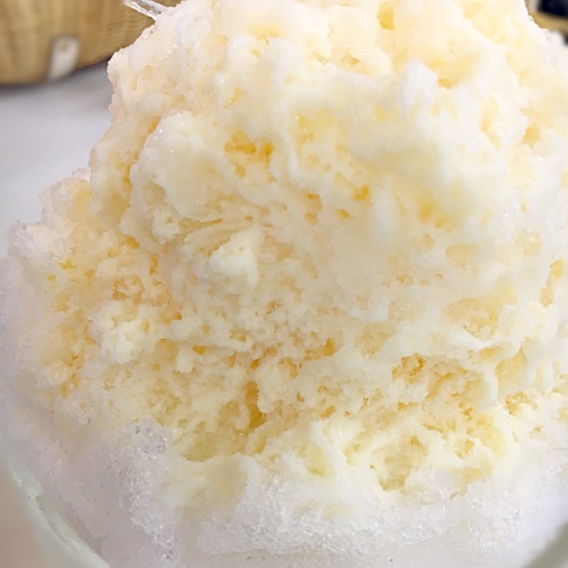 氷ミルクプリンソフト(甘味処 角屋)