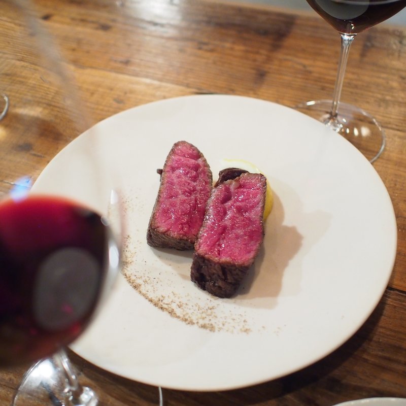 今日のお肉料理(備中倉敷葡萄酒)