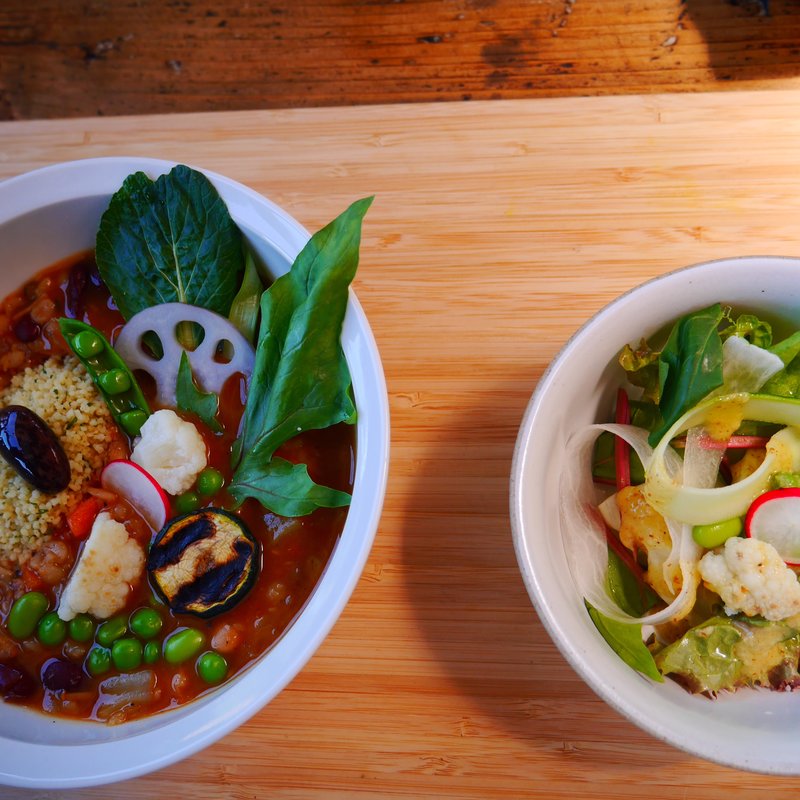 10品野菜と軽井沢金時豆・クスクスを添えた食べるミネストローネ(アールケイ ガーデン （RK GARDEN ）)