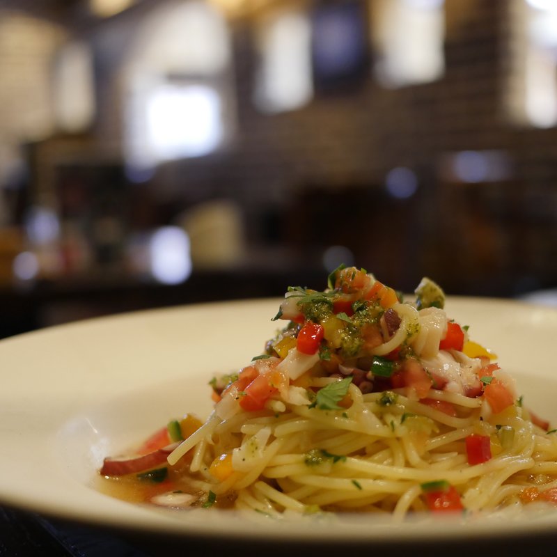 真だこと小柱の冷製パスタ(DADA 沼津店)