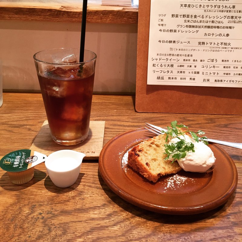 デザートセット(自然食カフェGRAN)