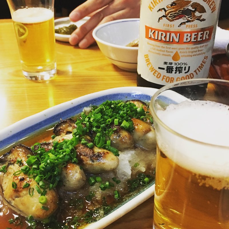 牡蠣のみぞれ焼き(そば処 福田屋(ふくだや))