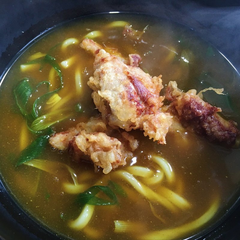 とり天カレーうどん(京のカレーうどん 味味香)