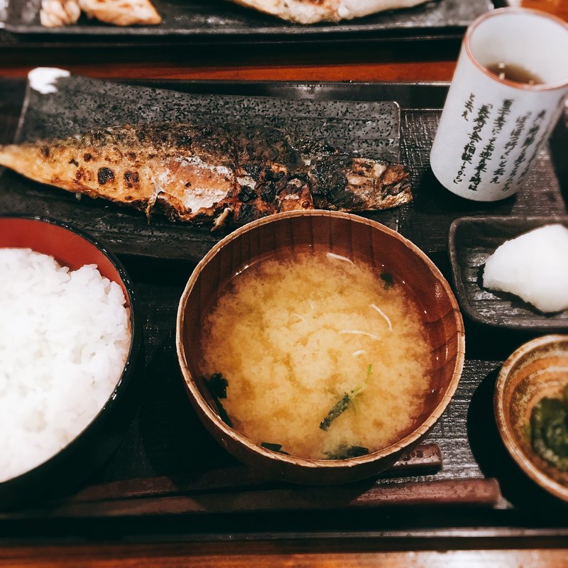 さばの文化干し定食(炭火焼 干物食堂 越後屋 喜八郎(えちごやきはちろう))